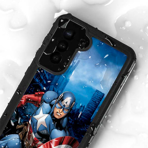 Marvel Captain America Portrait Galaxy S24 Waterproof Case